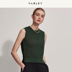 Varley Delaney Knit Vest in Forest Glade size L
